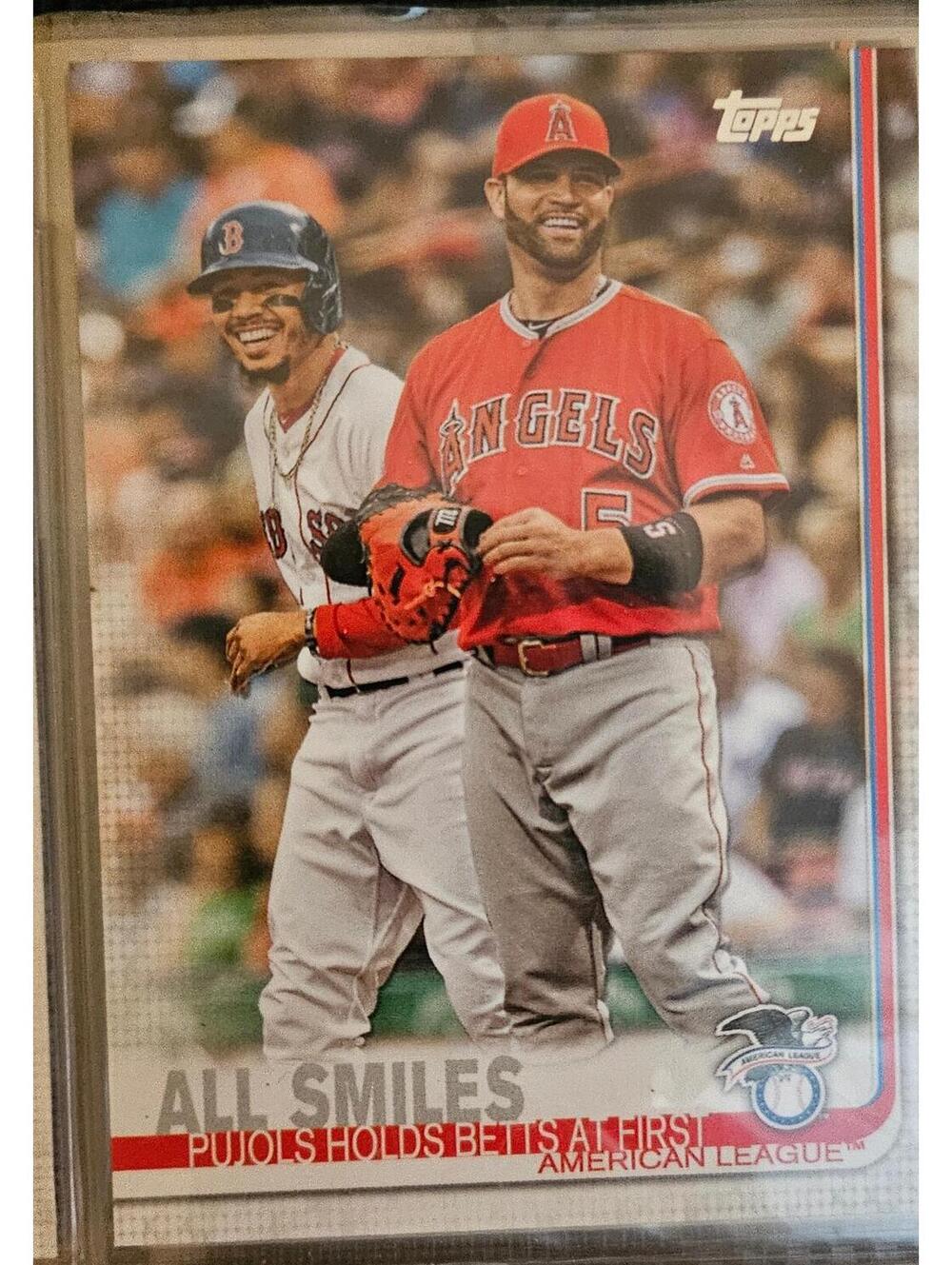 Albert Pujols / Mookie Betts ~ 2019 Topps "All Smiles" #295 -
